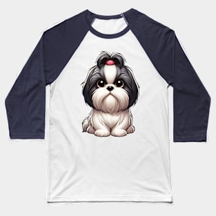 Cute Shih Tzu Baseball T-Shirt